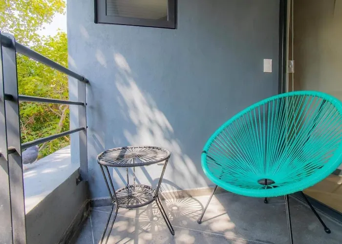 Jm 202 Capitalia 1br Terrace Style And Photogenic Escandon