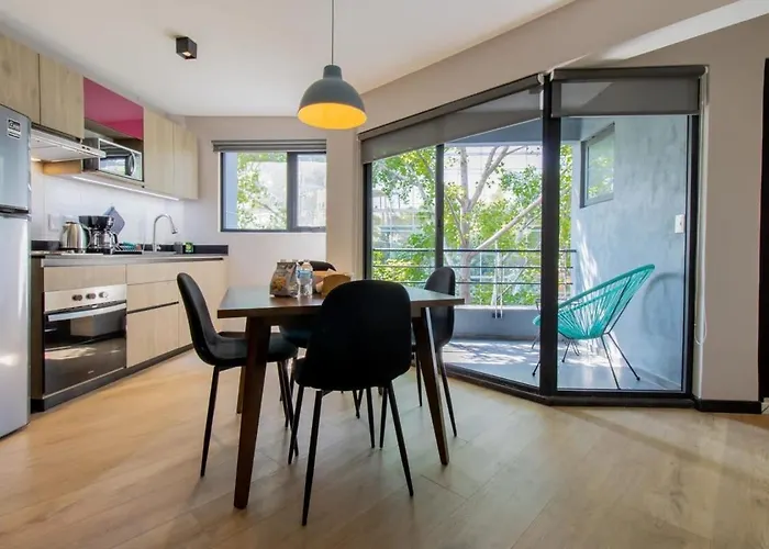 Jm 202 Capitalia 1br Terrace Style And Photogenic Escandon